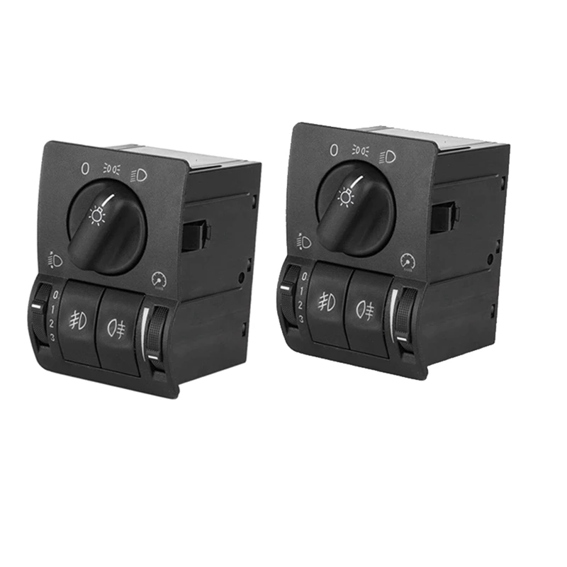 

2X Auto Main Light Switch Headlight Fog Lamp Main Light Switch Control 6240097 90437440 For Opel Astra G Zafira A-A82M