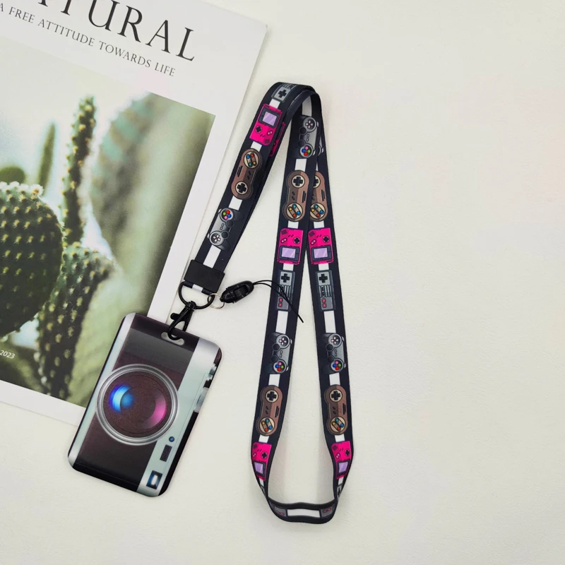 Leuke TV Camara Patroon Lanyard Kaarthouder Nekkoord Sleutel ID-kaartriemen Badgehouder DIY Hangende touwaccessoires Klein cadeau
