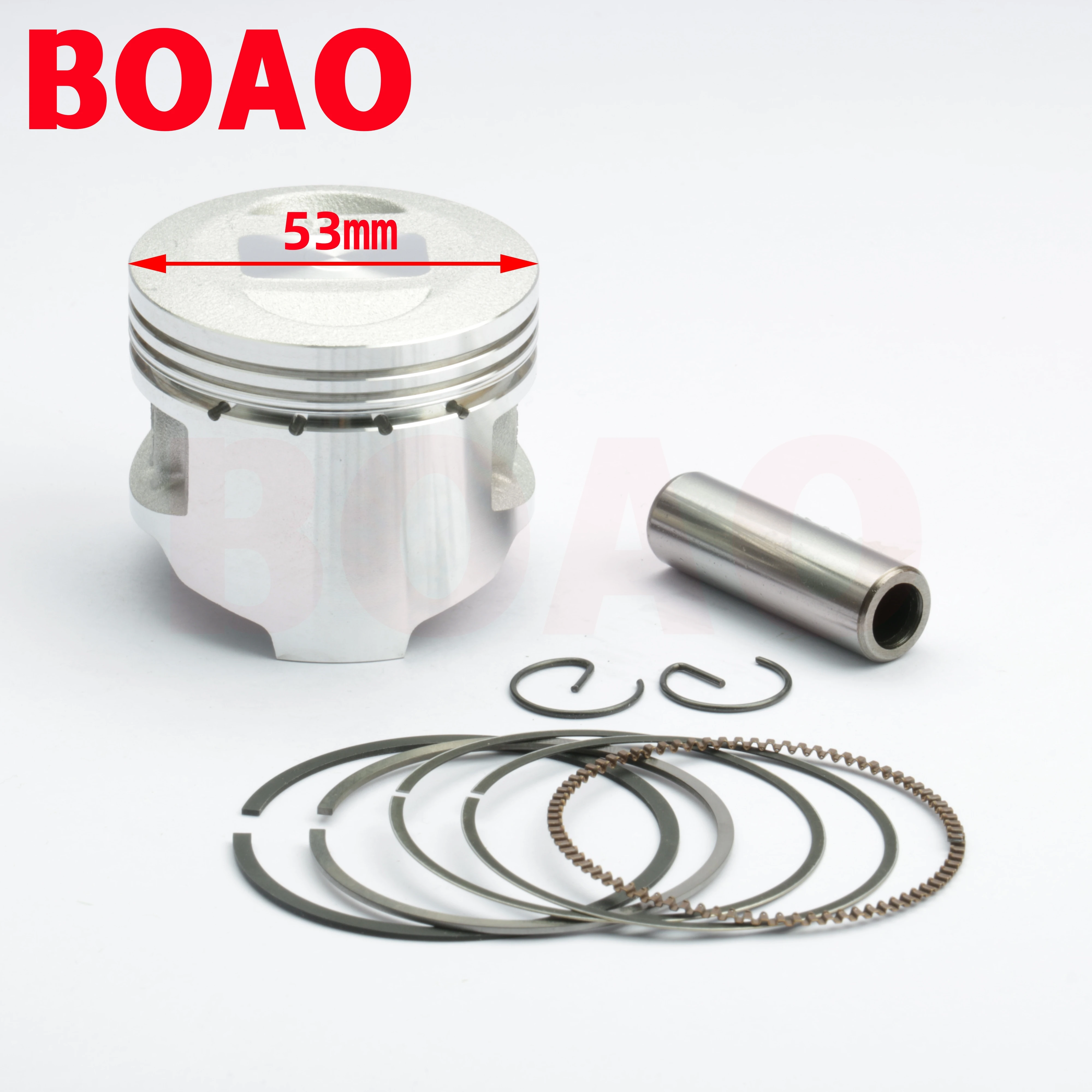 CT100 Piston 53mm With Rings Pin Kit For Bajaj 100 Bajaj100 CT100 CT100 4-Stroke Engine Parts & Accessories