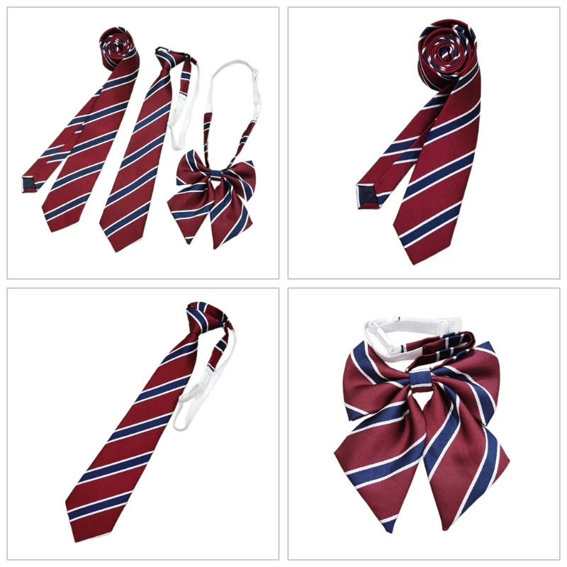 

Temperament Teen Girl Necktie Woman British Uniform Bowknot Neckwear