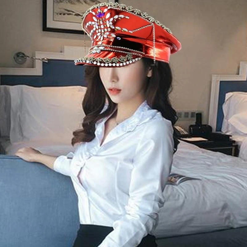 

R1WE Капитанская шляпа для взрослых, яхта, лодка, шляпа морского офицера, головной убор для взрослых, навигационный головной для