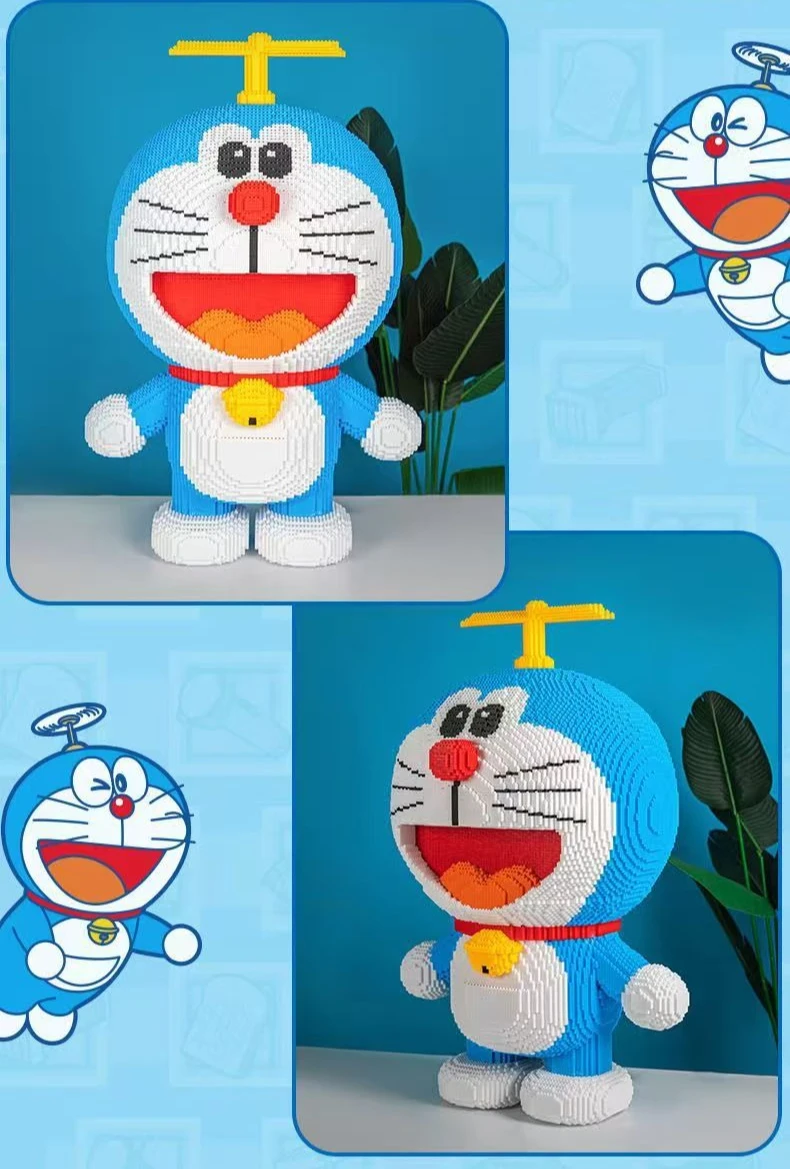 

High difficulty 80000 particle Doraemon assembly blocks, super large model blocks, three-dimensional puzzle model ornaments