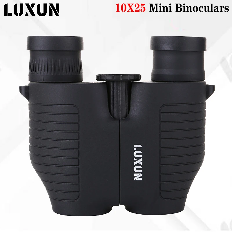 LUXUN 10X25 Mini Binoculars Telescope Night Vision Spyglass HD Compact Binoculars Travel Hunting Camping Equipment Bird Watching