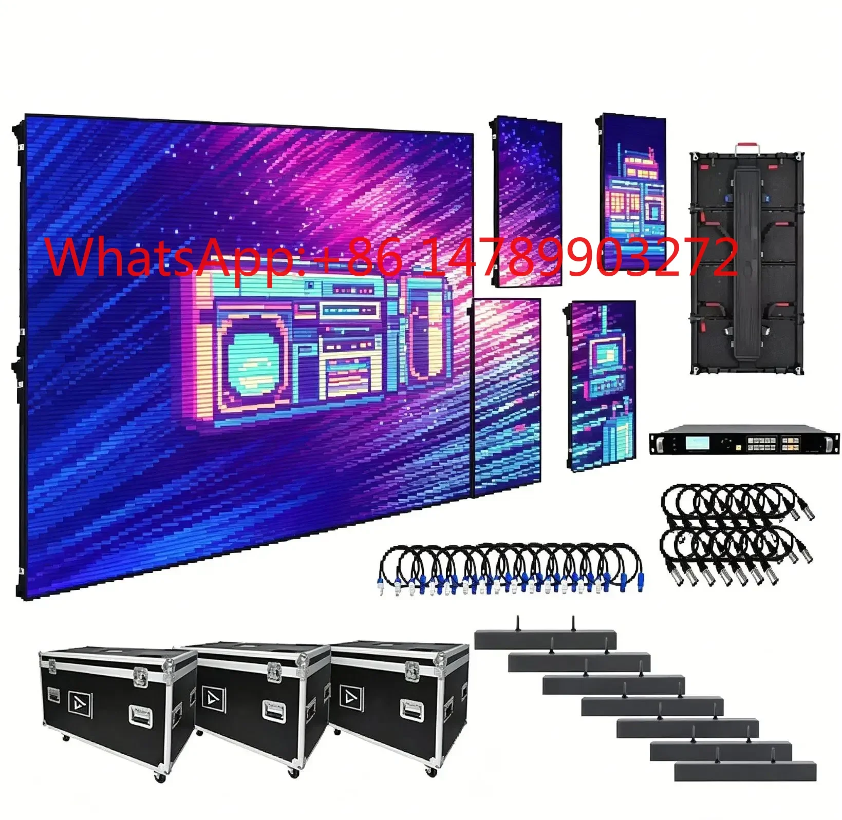 

Industrial Grade Weatherproof LED Video Wall Outdoor Anti Damage Performance Screen