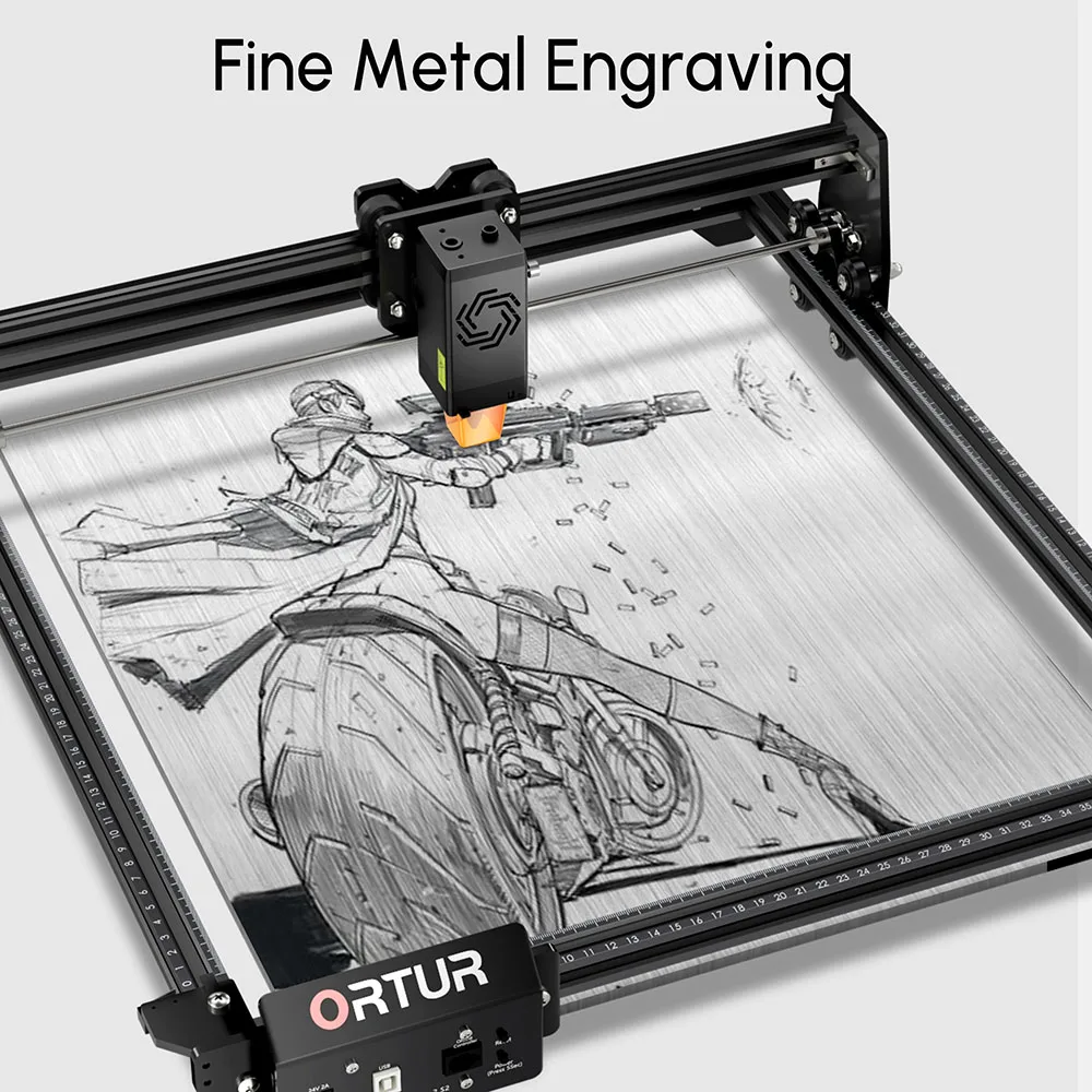 Imagem -05 - Ortur-cnc Máquina de Corte Gravura de Madeira Gravador a Laser Cortador Mesa Faça Você Mesmo Mestre 2s2 Iniciante Olm2 Atualização 10w Saída