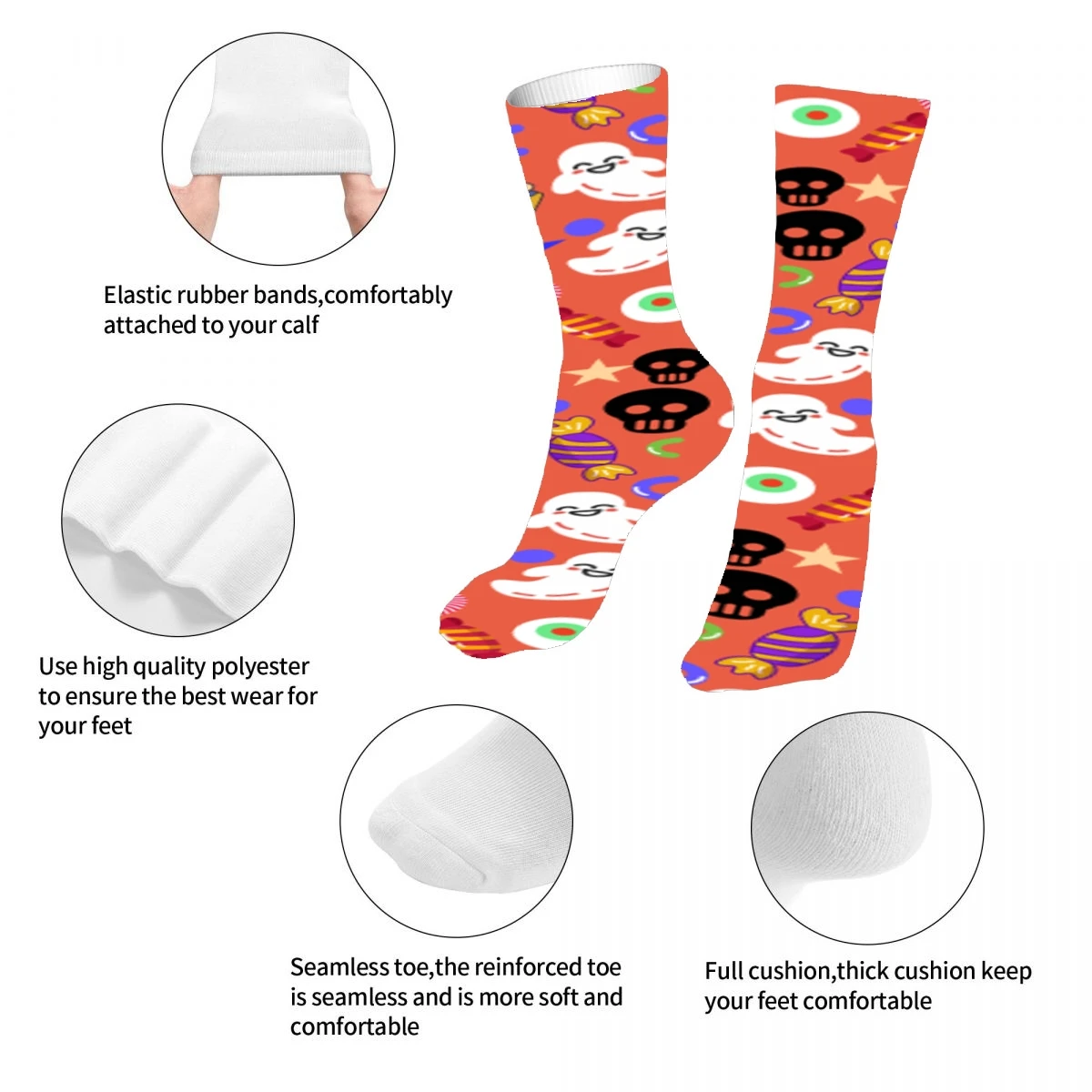 RIP Dead Pattern Mens Womens Funny Crew Socks Cool 3D Printed Design Socks Fashion Comfortable Basketball Socks