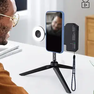 Para la carga inalámbrica magsafe, mango de cámara magnética MACSAFE, estabilizadores Bluetooth para teléfonos celulares, soporte fotográfico anti-shake selfie 12 Mejor agarre de cámara de ventas para iPhone - №4