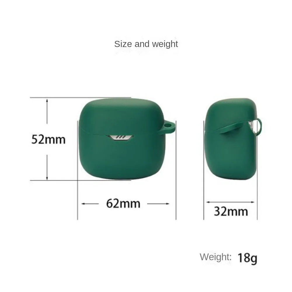 المحمولة سيليكون حقيبة سماعة الاذن الغبار لينة سماعة الغطاء الواقي للصدمات تخزين شل ل JBL TUNE FLEX المنزل/السفر