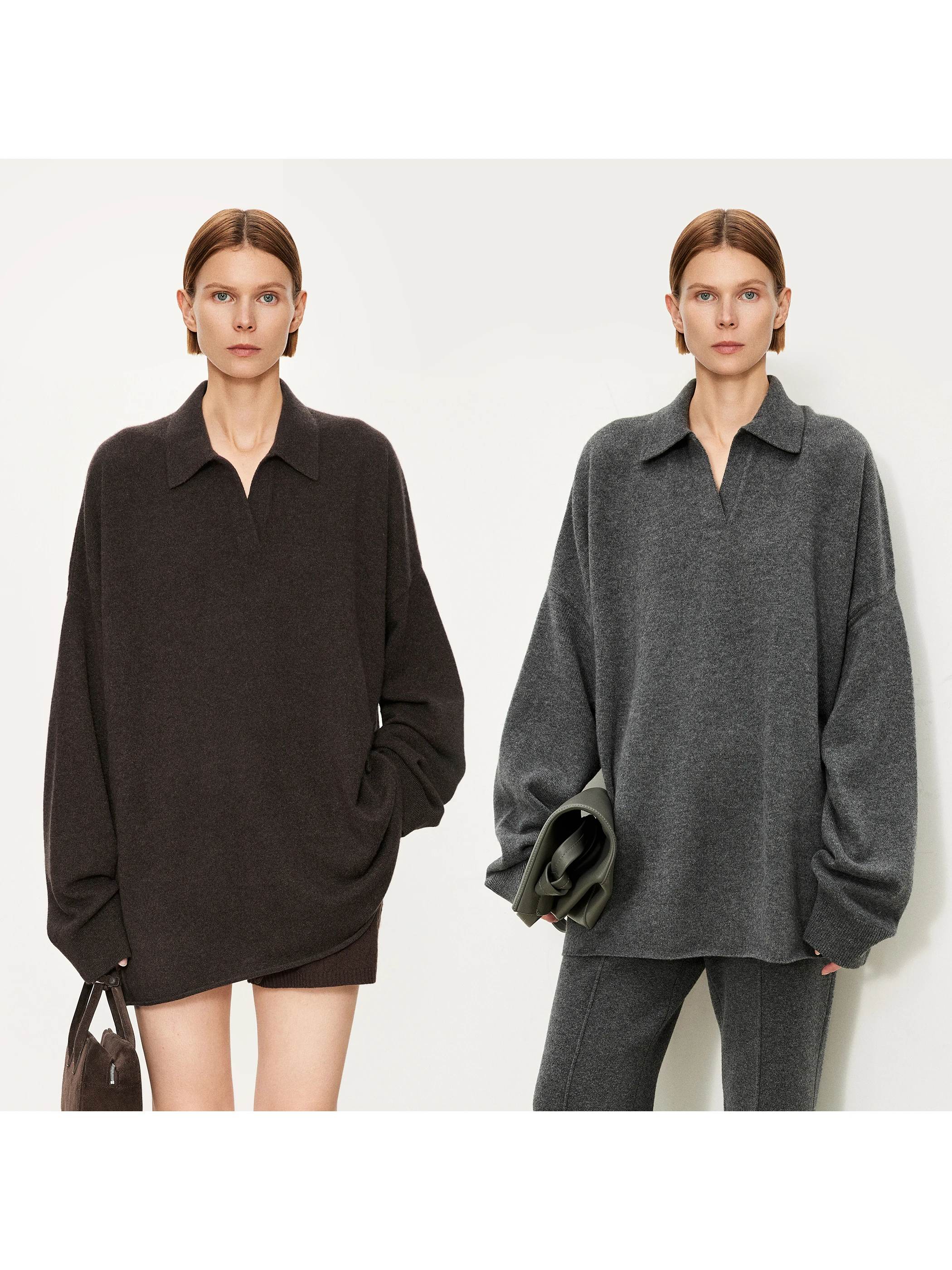 

Pure Camere Sweater Chicjoc Lazy oulder Slouchy Silhouette Faionable Women's Knittedwear Winter Collection