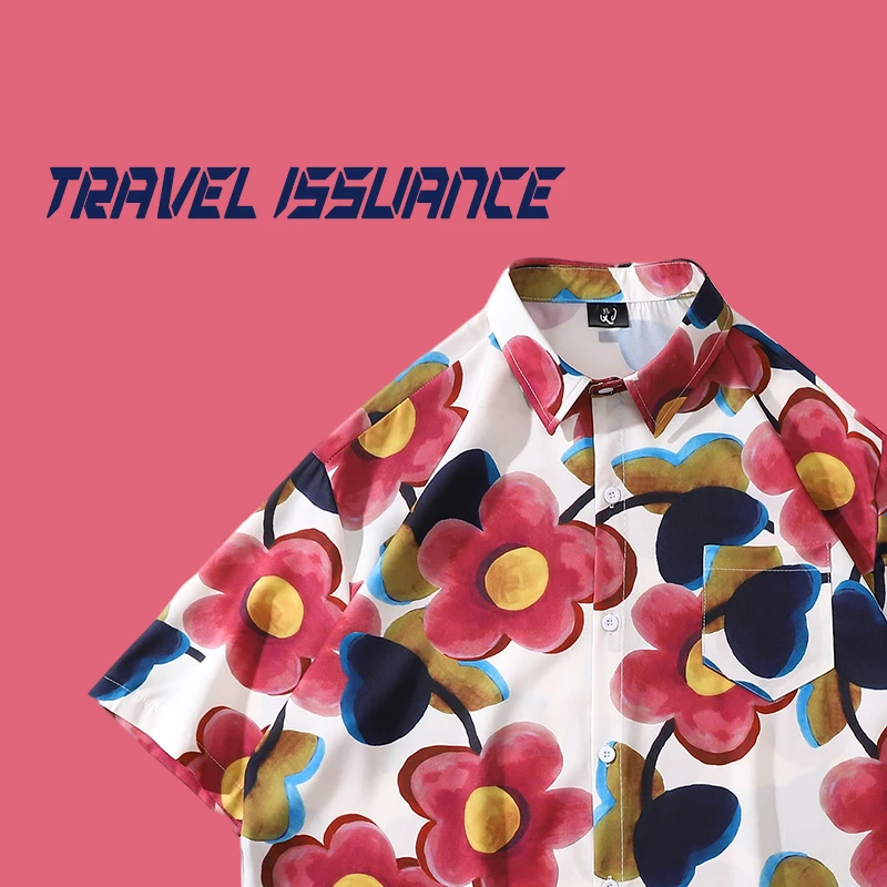 旅行用品-日本の原宿レトロ油絵花柄ナショナルトレンドカジュアルレイジーバーサタイルカレッジスタイルポケットハンカチ