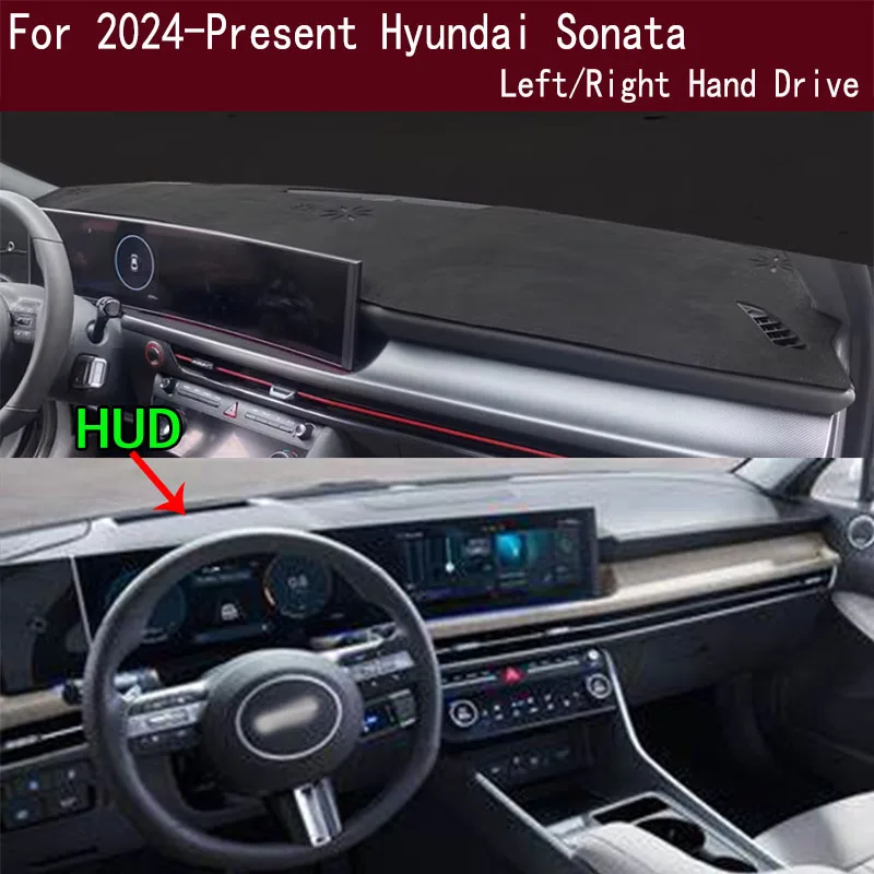 

For Hyundai Sonata 2024 2025 2026 Dash Mat Dashmat Dashboard Cover Instrument Panel Sunscreen Pad Ornaments