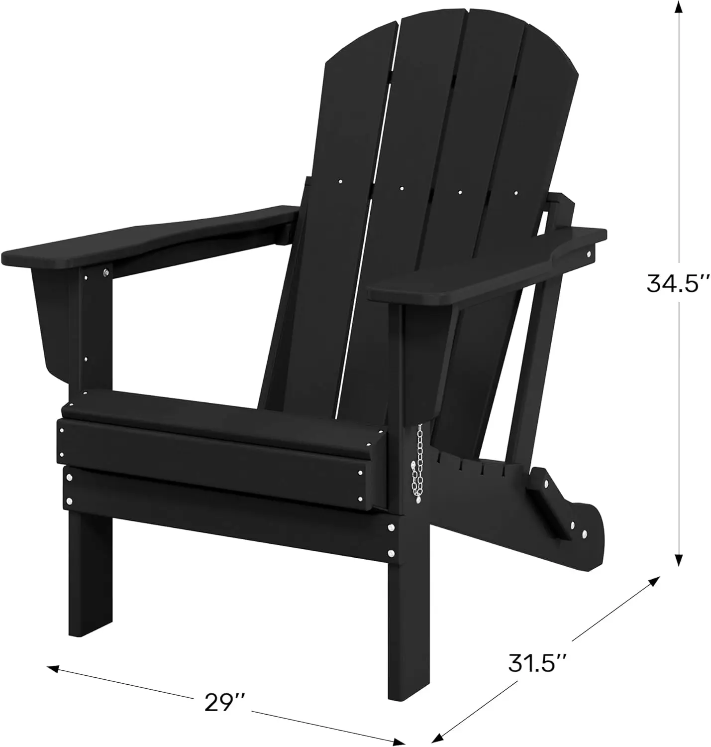 Cadeiras ao ar livre conjunto de 2 cadeiras de plástico para fogueira, resistente às intempéries, dobrável, pátio, gramado, deck externo, jardim, verde escuro