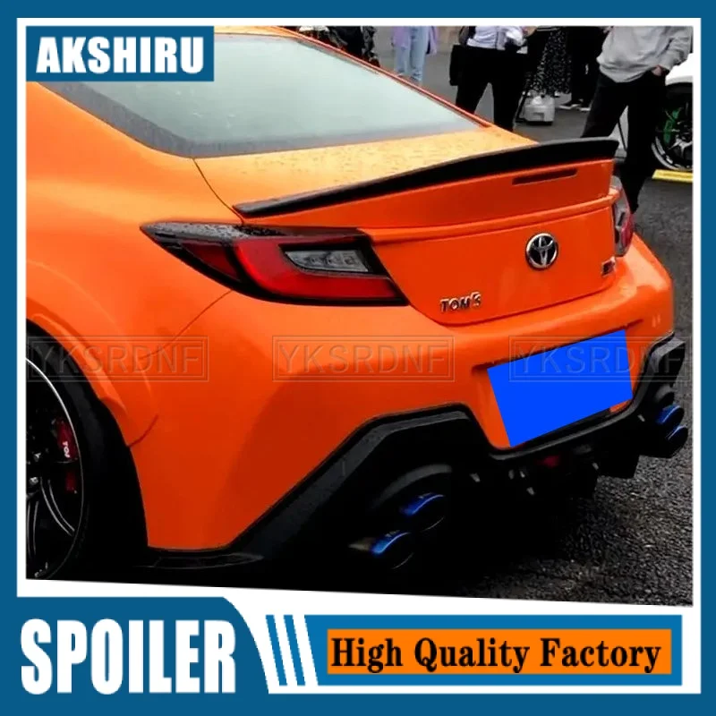 New Design 2022 To Up For TOYOTA ZA86 GR86 Subaru BRZ Spoiler Rear Trunk Wing High Quality ABS By Glossy Black Carbon Fiber