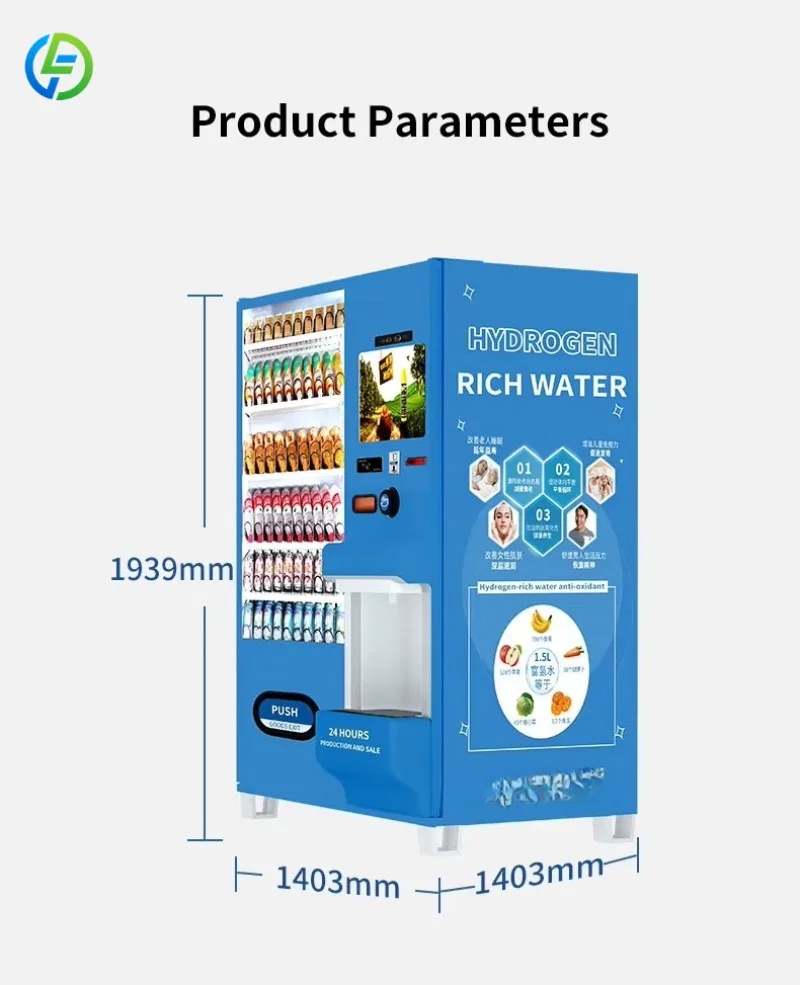 Factory Price Water Dispenser Vending Machine Automatic Purified Drinking Water Vending Machine for Drink and Snack Customized