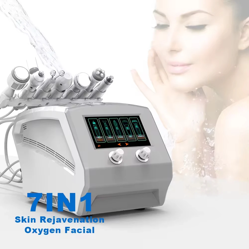 New Trend 7 in 1 Hydra Water Oxygen Jet Peel Hydro-dermabrasion Facial Microdermabrasion Machine for Face Deep Cleaning