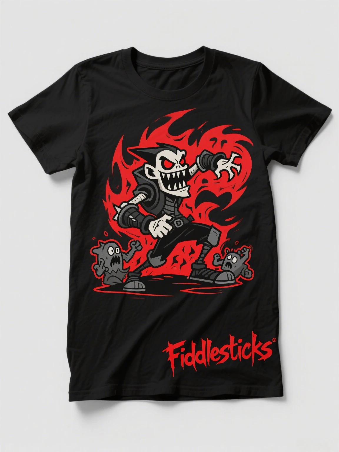 

Хлопковая футболка: уникальные брекеты и призрачный мотив, подходит для LoL - модный принт в стиле Харадзюку в готическом стиле, новое поступление