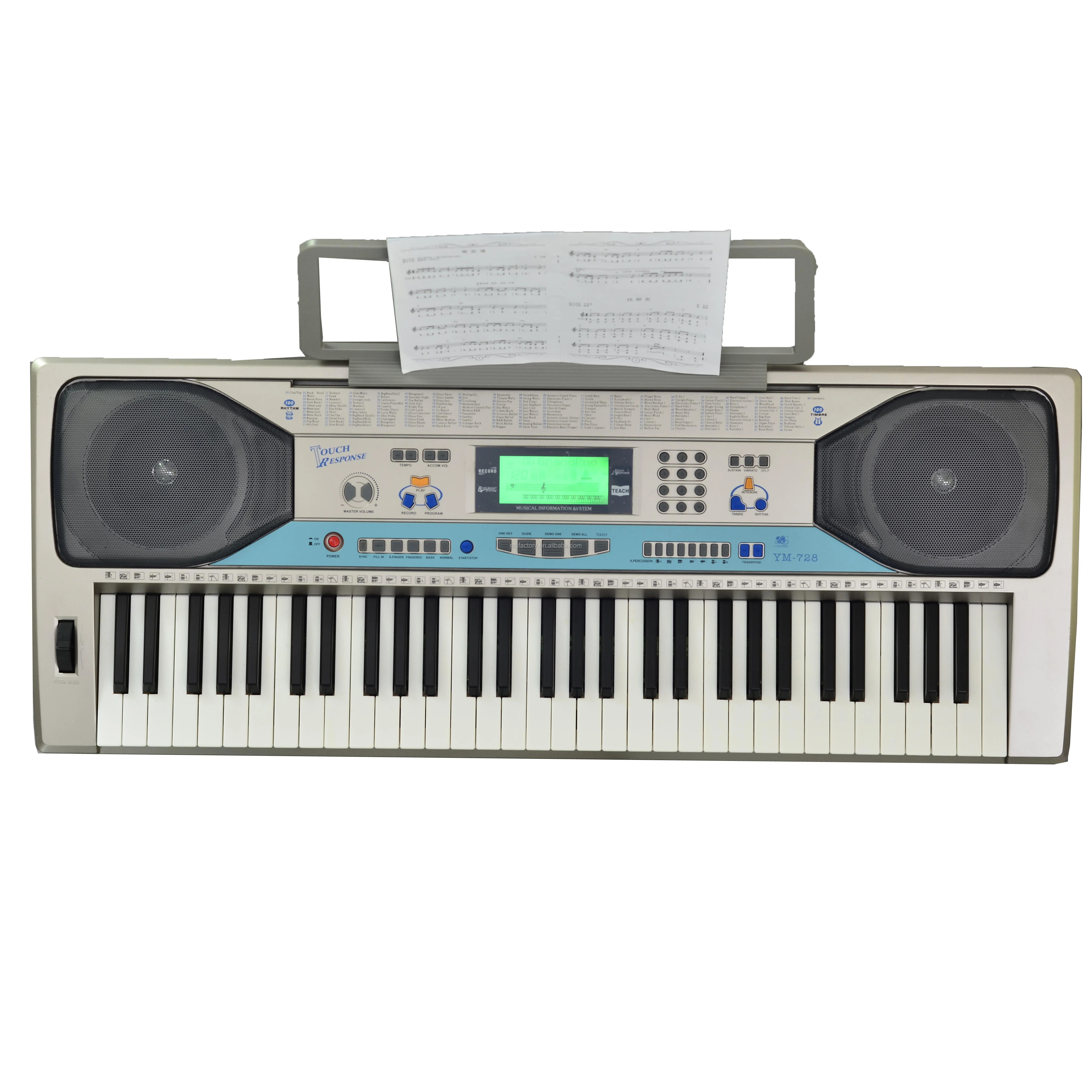 

Professional Portable 61-Keys Electronic Piano Keyboard Touch Response Electric Organ for Adults Beginners-Made Durable Plastic
