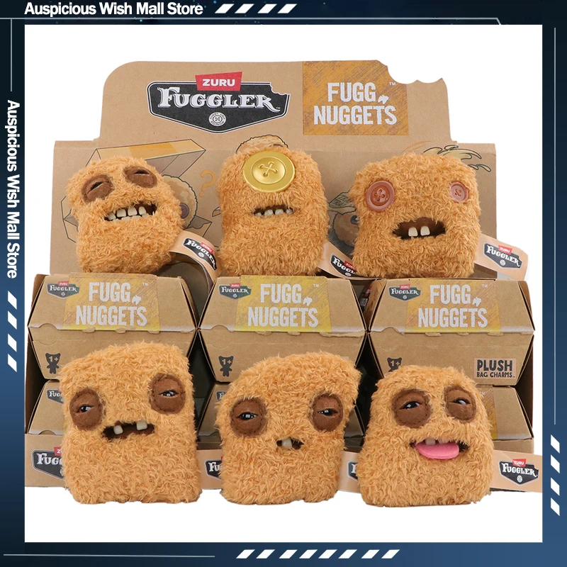 Original FUGG NUGGETS Plüschtier Fuggler Blind Box 6,5-9,5CM Colonel Chicken Nuggets Spielzeug Hässliches Monster Stofftier Plüschpuppe Geschenke