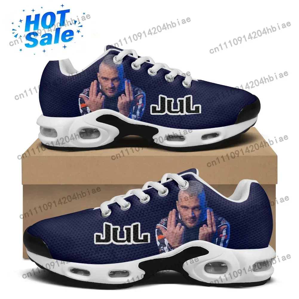 Rapper JUL C'est Pas Des Lol Air Cushion Sneakers Pop Singer Men Womens Lightweight Sports shoe High Quality Custom Mesh Sneaker