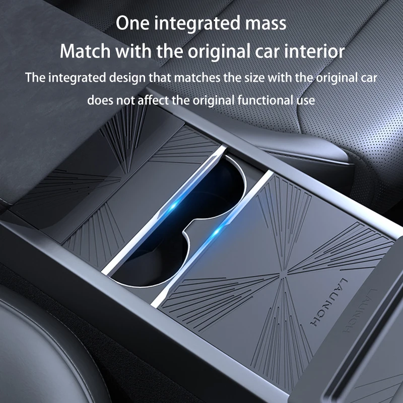 For Tesla Model Y Juniper 2026  Center Console Silicone Mat Cover Sticker Car Accessories Non-Slip Heat Resistant Easy To Clean
