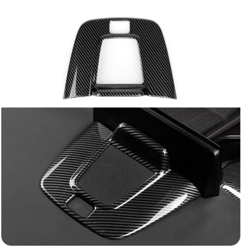 

Car Interior GPS Navigation Dashboard Cover Decals for 2022 2023 2024 Honda Civic 11th Gen Accessories ABS Carbon Fiber Stickers