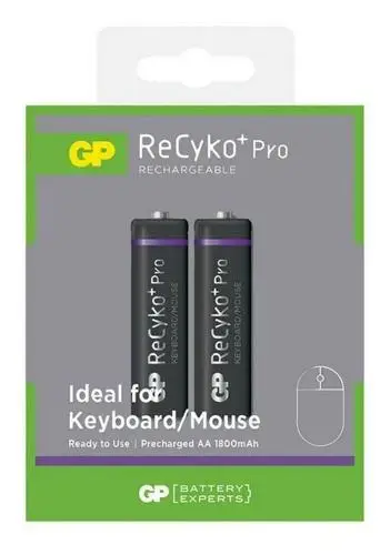 Rechargeable Battery for AA 1800mAh Mouse NiMH Recyko Pro