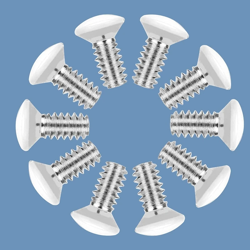 A50I 240 Pcs 3/8 Inch Long 6-32 Thread White Wall Plate Screws Outlet Cover Screws Wall Plate Screws Electrical Screws