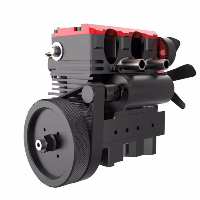 TOYAN FS-L200AC 4 Stroke Air Cooled Engine 7cc Inline 2 Cylinder Nitro Internal Combustion Engine Model Kit