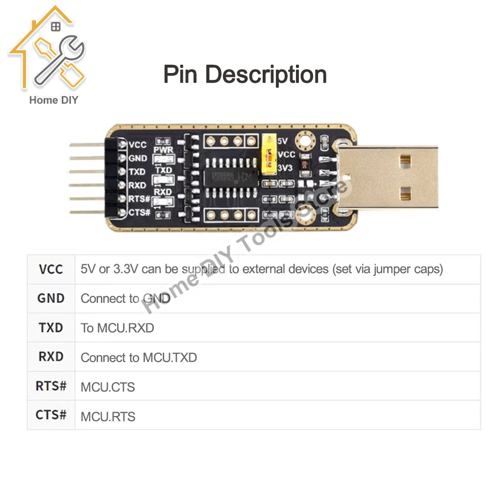 CH343G USB Naar UART/TTL Seri￫le Converter Adapter Module Communicatie Module Micro/Mini/Type-A/Type-C voor Aduino