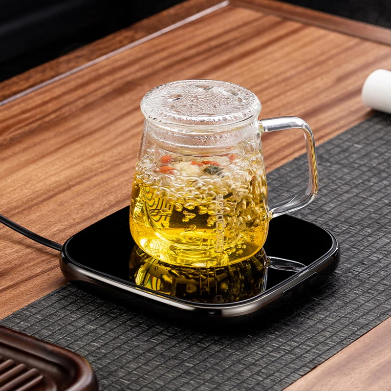 220V Cup Heater Mug Warmer Coaster Electric Heater Stove Hot Cooker Plate Hot Tea Makers Warmer Pad For Coffee Milk Tea 5 Gear