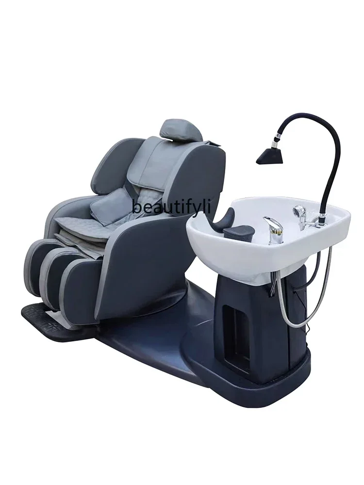 xqAutomatic Intelligent Massage Shampoo Bed Barber Shop Beauty Salon Head Treatment Water Circulation Fumigation