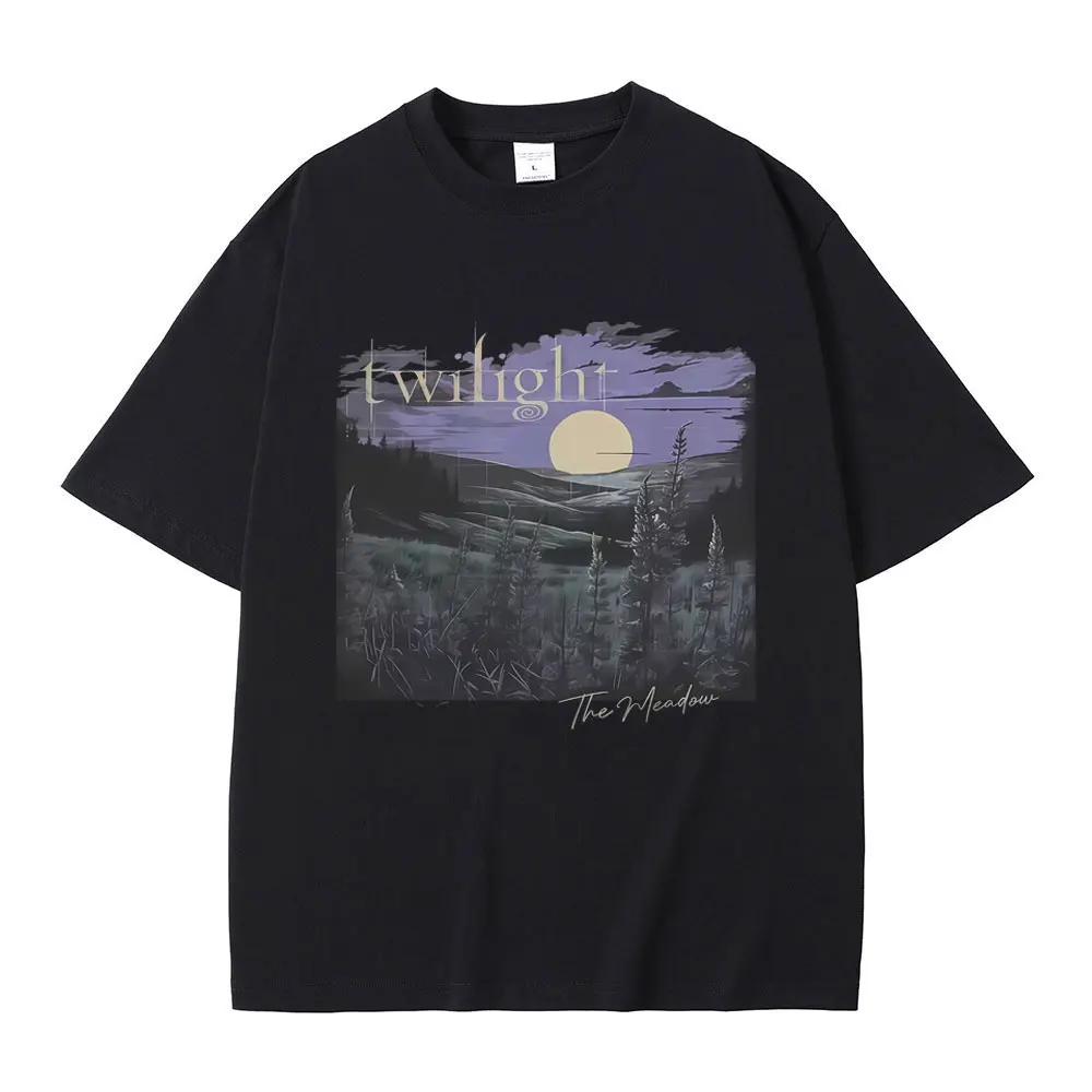 

Movie Twilight The Meadow Graphic T-shirt Vampire Robert Pattinson Edward T-shirts Men Women Casual 100% Cotton Vintage T Shirt