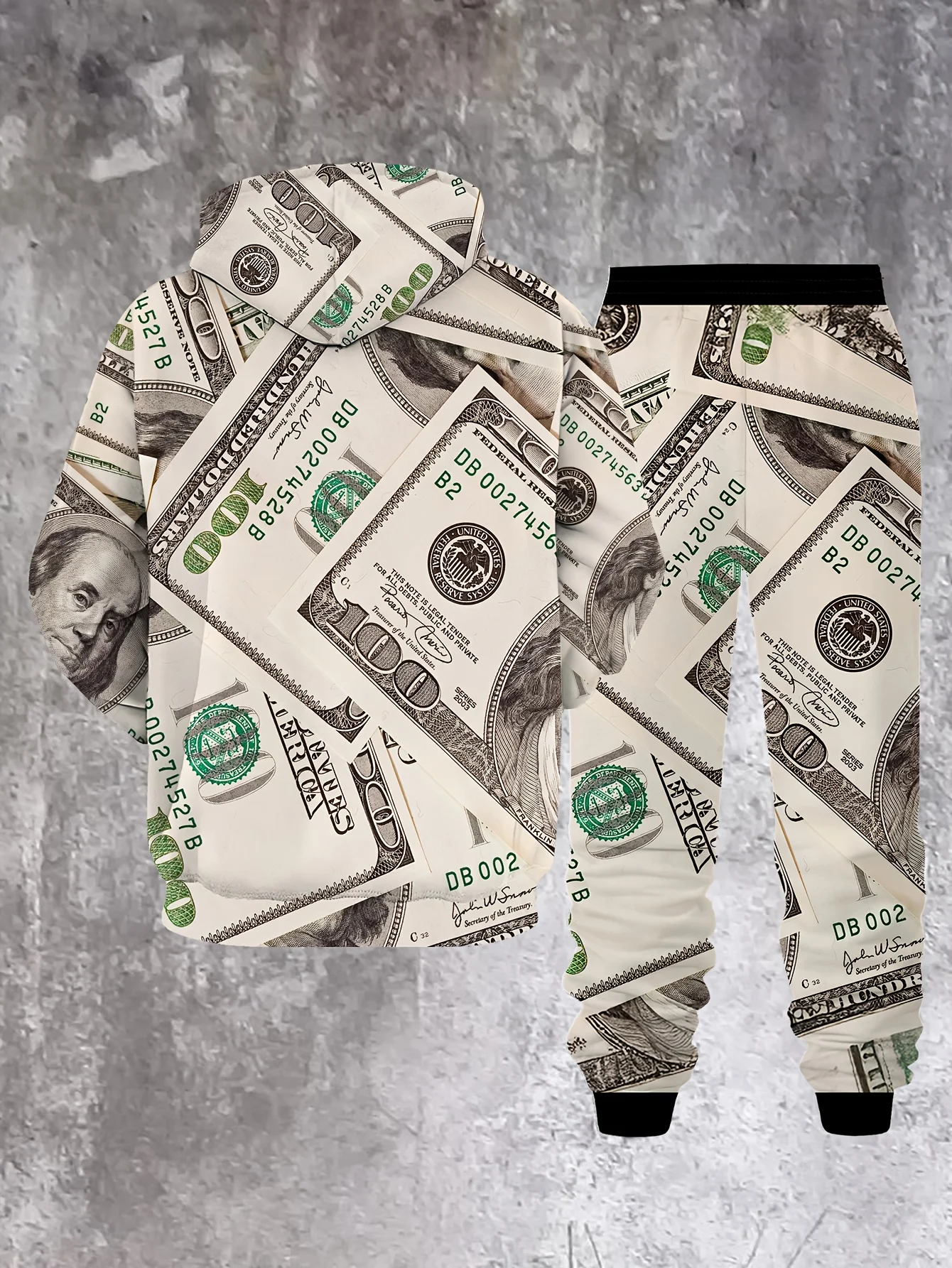 جديد وصول عادية الشتاء الخريف الدولارات ثلاثية الأبعاد مطبوعة هوديي وسراويل مجموعة رياضية 2 قطعة مجموعة ملابس رياضية الرجال الملابس الدعاوى