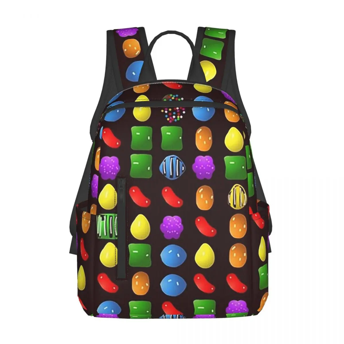 New Candy Crush Saga Backpack Daypack Large Capacity Children BookBag School Bag Shoulder Bags for Men Women