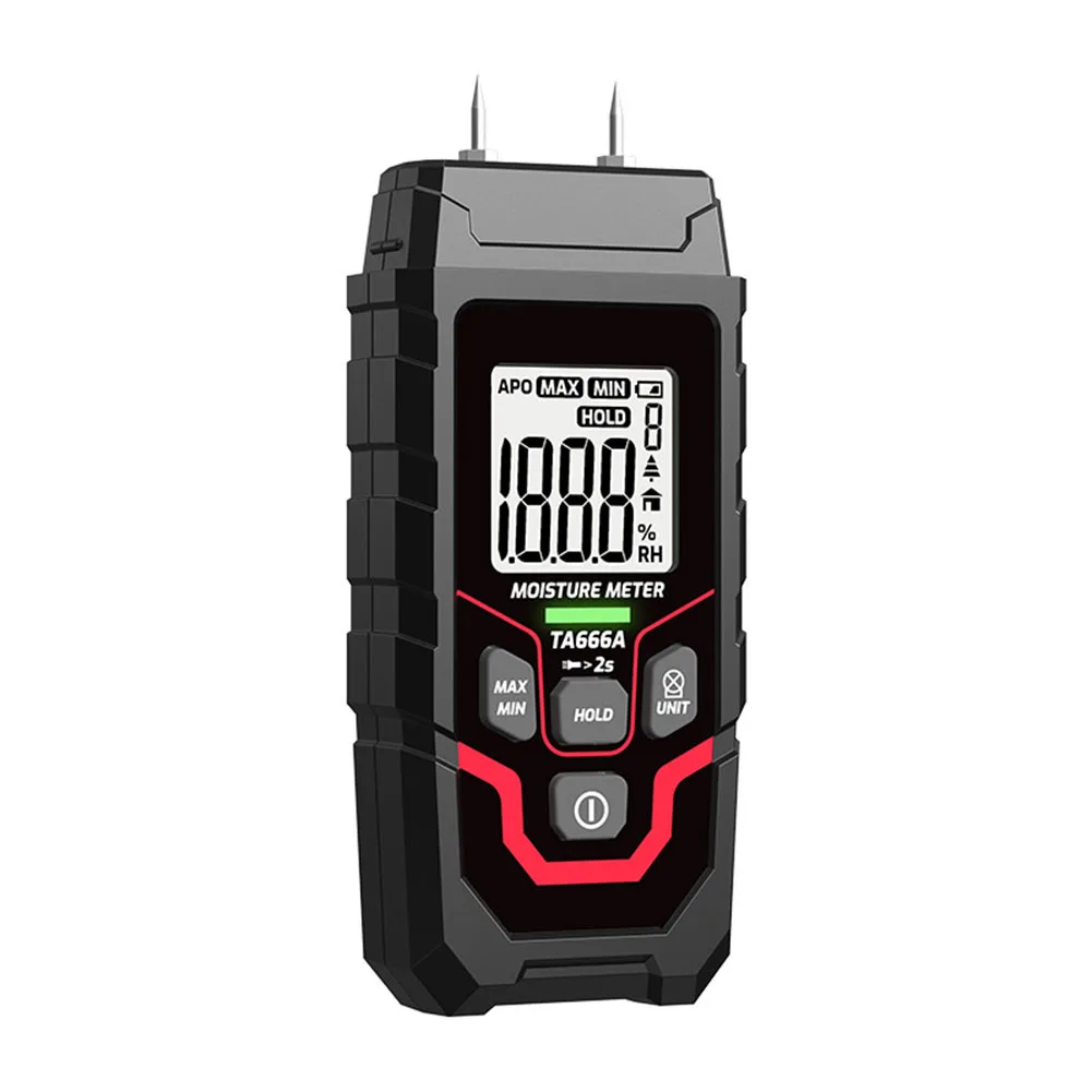 TA666A Digital Moisture Meter Designed for Wood and Structural Material Humidity Monitoring in Indoor Environments