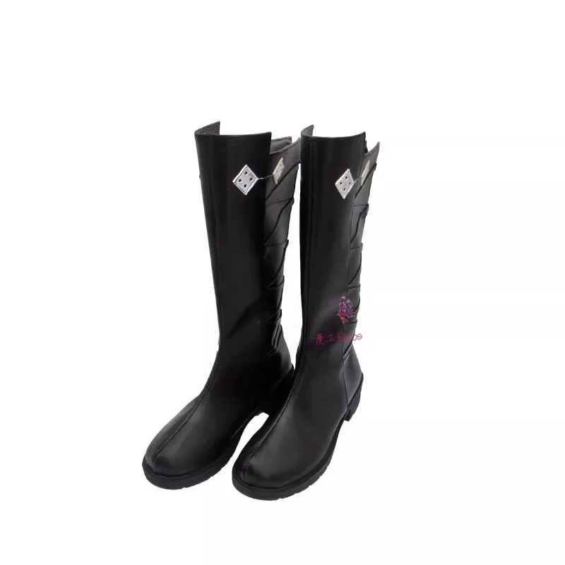 Herr der Geheimnisse Amon Cosplay Kostüm Schuhe handgemachte Kunstleder Stiefel Schuhe Halloween Stiefel