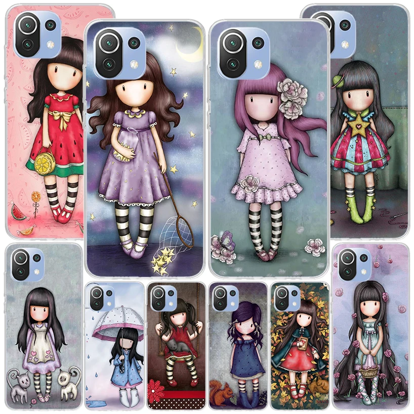 S-Santoro G-Gorjuss Cute Girls Phnoe Case for Xiaomi Mi 11T 12T 10T 9T Pro 13 12 11 A3 11i 8 9 10 Lite 12X 5X 6X Unique Cover Co