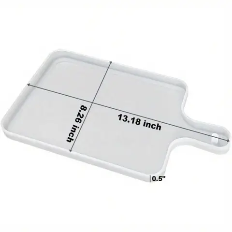 Stor Charkuteribräda Silikonform Djup Serveringsfat Formar Epoxiharts Skärande Havsvågsdesign Silikonmaterial 6 best sales epoxiform i silikonform - №5