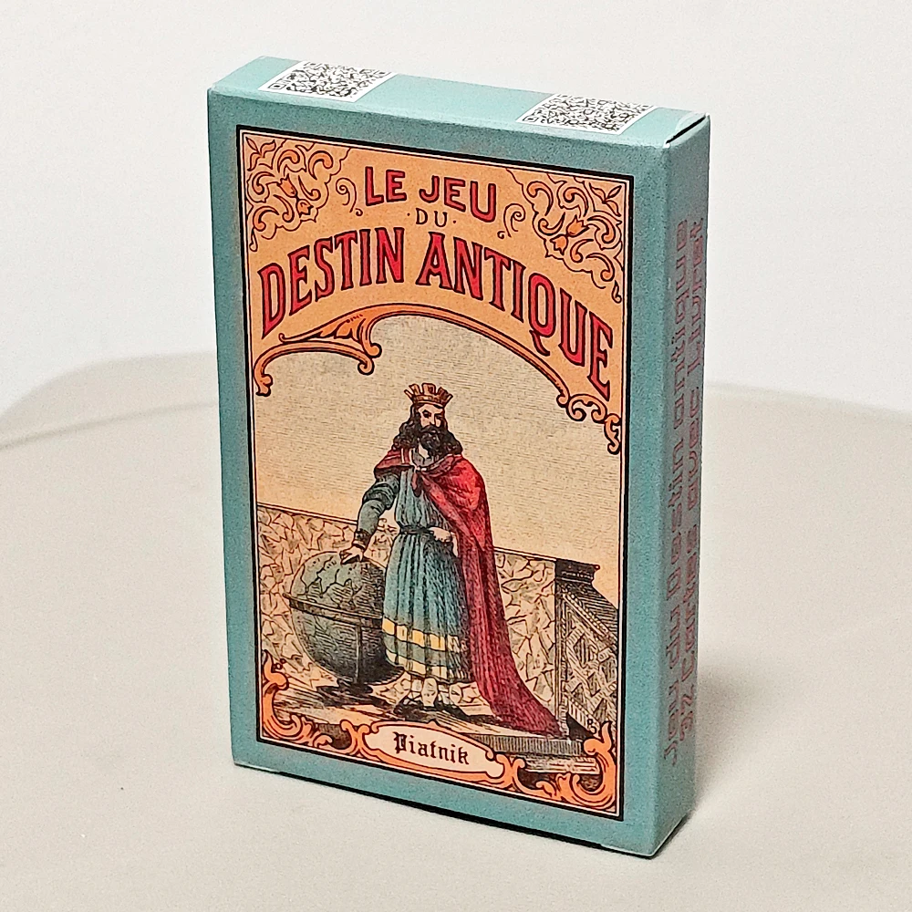 Cartes de divination vintage antiques, jeu d'oracle 32 cartes 9*6cm Le Jeu du Destin Antique, cartes de cartomanie traditionnelles