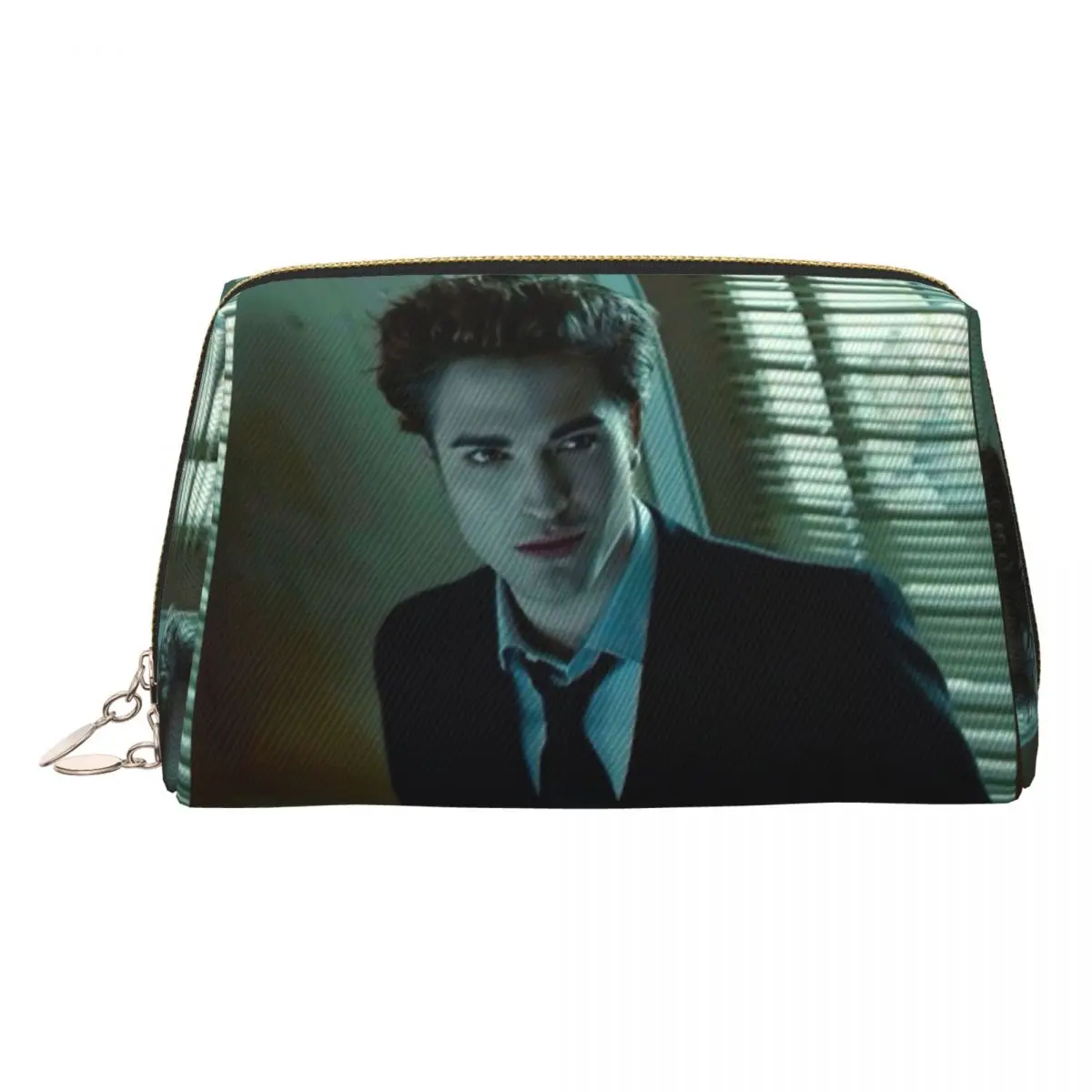 The Twilight Saga Edward Cullen Women Cosmetic Bags Travel Makeup Organizer Pouch Toiletry Storage Dopp Kit Box
