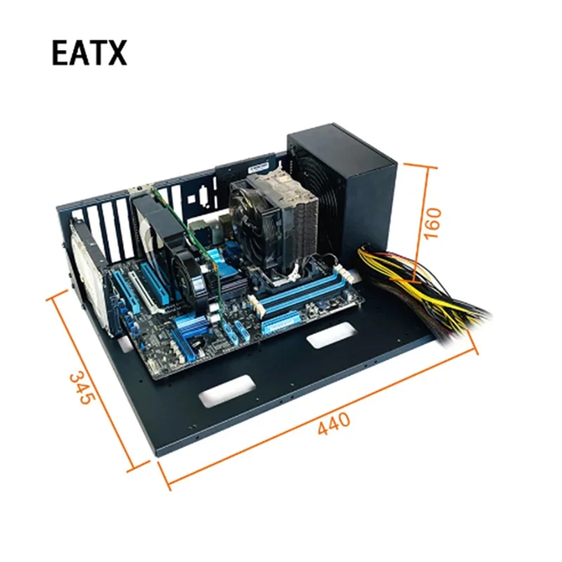 Open Computer Chassis Dual-Way Server E-ATX/ATX Motherboard Bracket Test Rack Open Cooling Rack(EATX)