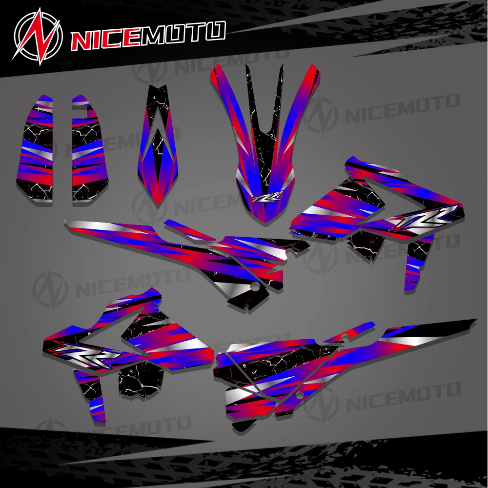 Per BETA RR 125 250 300 430 2018 2019 Kit adesivi decalcomanie grafiche Adesivi con nome numero personalizzato