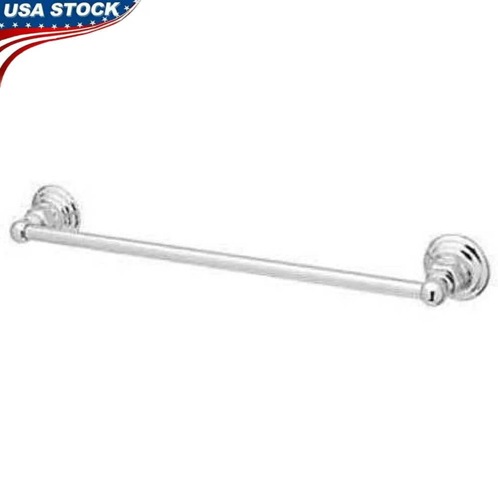 

Цельный металлический 24-дюймовый одинарный вешалка для полотенец, полированный никель, литье под давлением, строительное монтажное оборудование, в комплекте, аксессуар для деревенской ванны