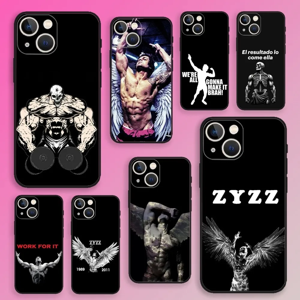 Zyaziz Shavershian casing ponsel Fitness, pelindung hitam silikon lembut 16,15,14,13,12,11,Plus,Pro Max,XS,X,XR,SE,Mini,8,7