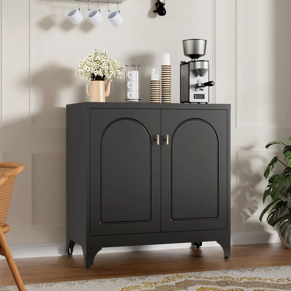 

Буфет-сервант с местом для хранения, декоративный буфет с дверцами и регулируемыми полками, шкаф для кофейной зоны, кухонный буфет-сервант