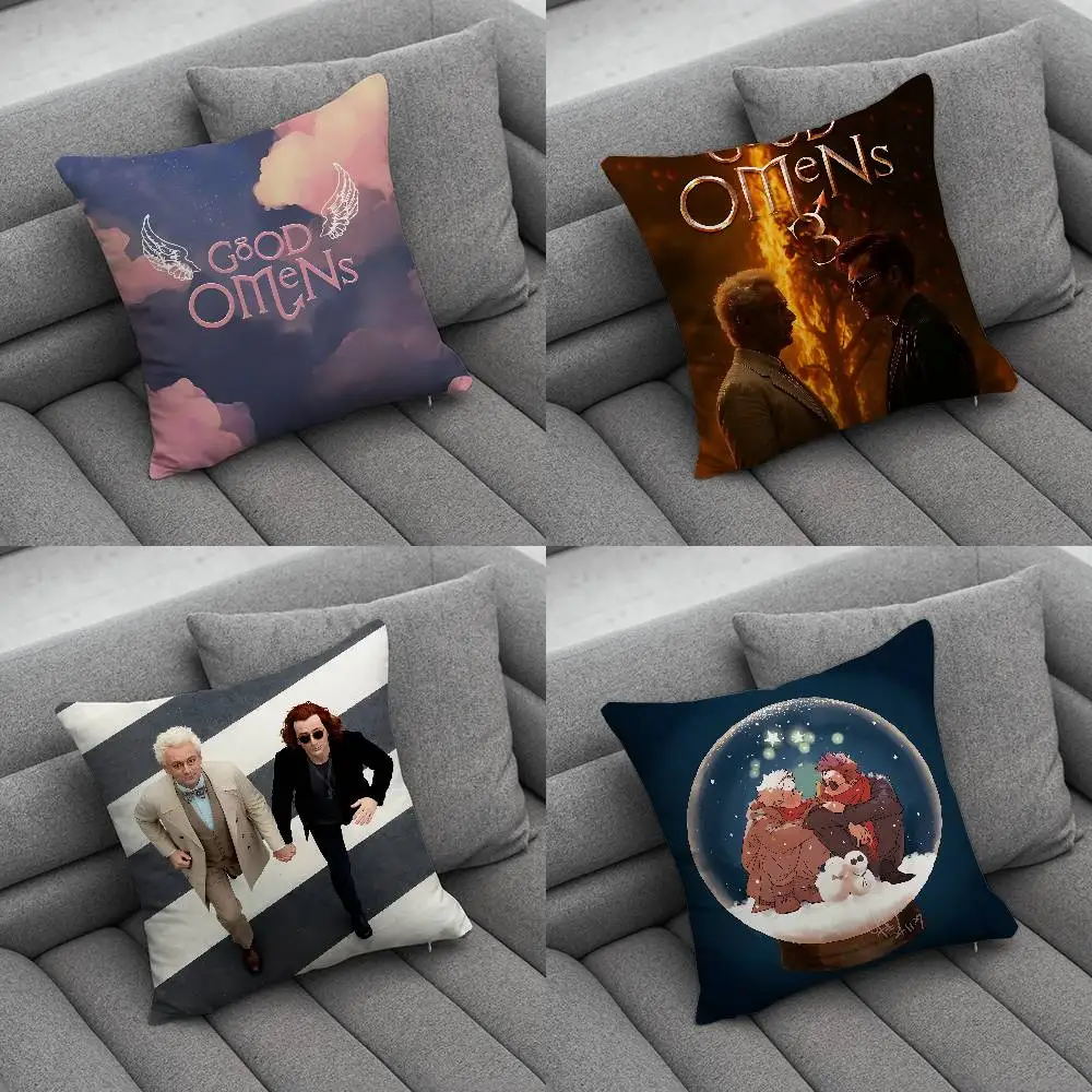 

good O-omens Pillow Case Pillow Case Living Room Sofa Cushion Cover Suitable For Home Bedroom Room Decoration