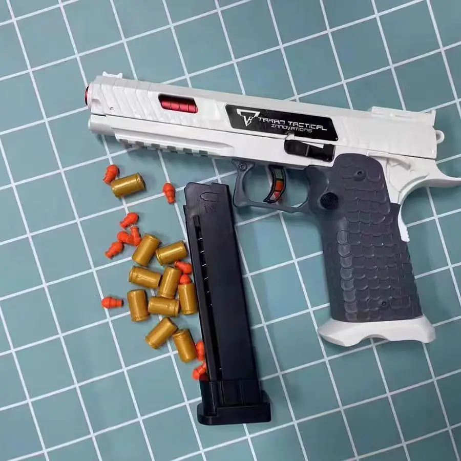 Pistolet Zabawka Strzelający Ciągłym Ogniem 2011 Puste Wyrzutnie Kaszkietów Pistolet Wyrzutnia Impreza Prezent Świąteczny dla Chłopców Dorosłych