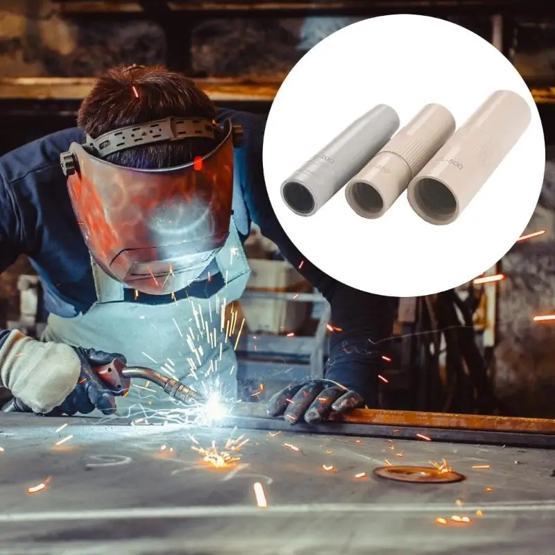 Front Welding Machine Accessories Shielded Welding Coating Protector Nozzle Heat Resistant Contact Tip Protective Mouth A2BB