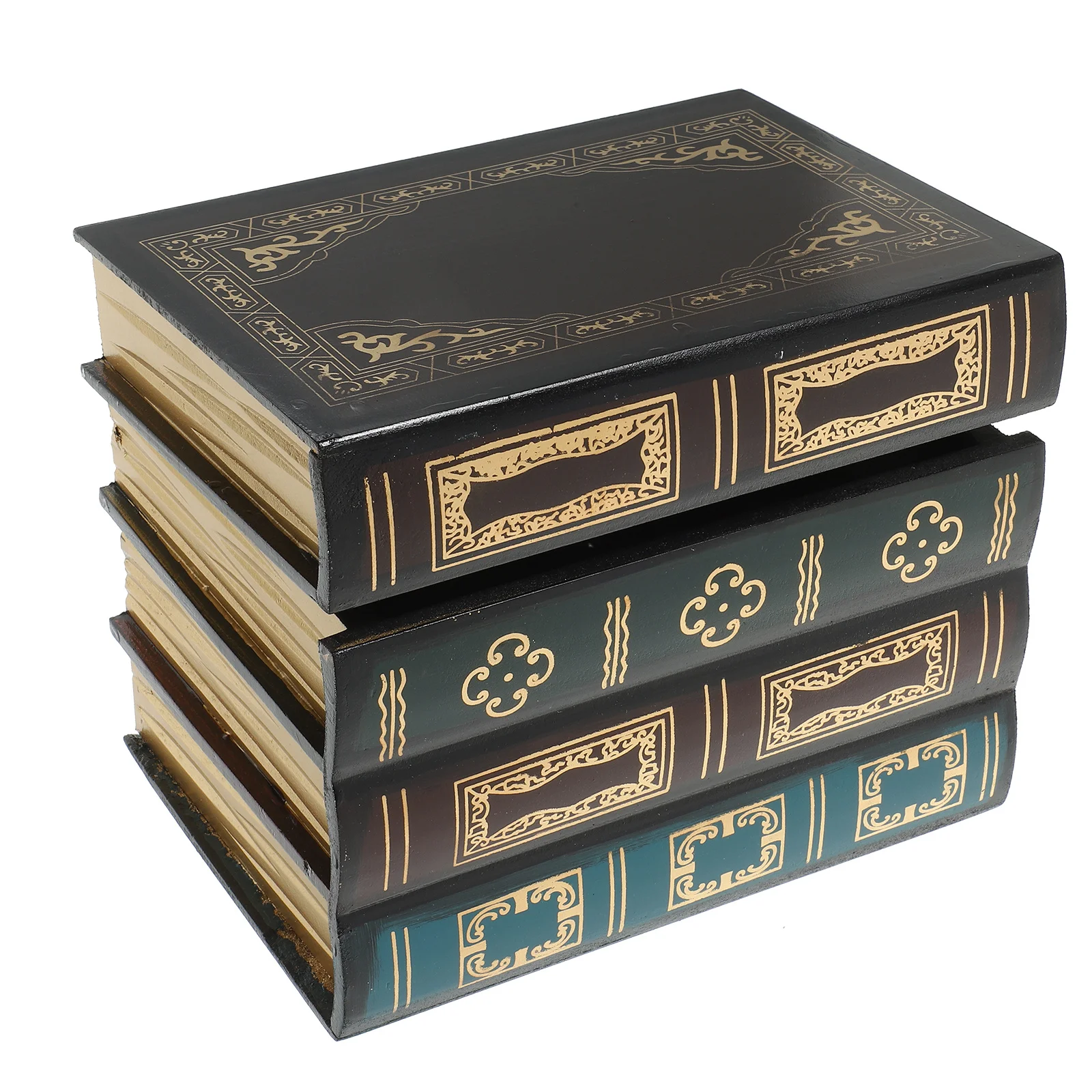 

1pc Key Storage Box Book Shape Organizer Vintage Jewelry Case Desktop Storage For Home Office Stationery Coin Earring Holder