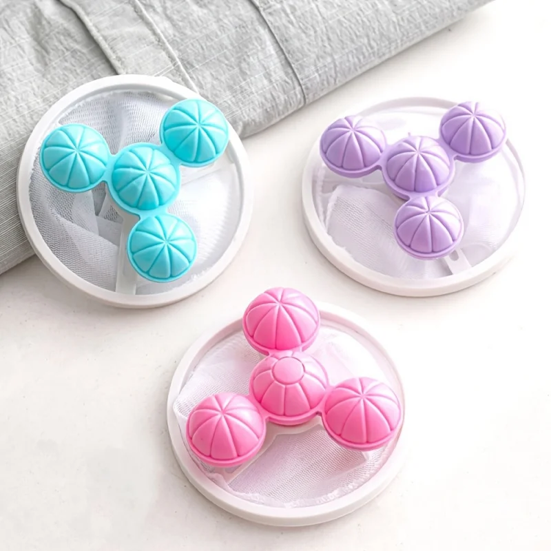 3pcsRandom color laundry lint bag、Fur Ball、Floating hair remover、Clothing cleaning filter bag、Hair Removal and Hair Absorption F